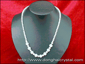 芙蓉晶项链 s0020 江苏连云港市东海龙宫水晶公司精美珠宝首饰展示